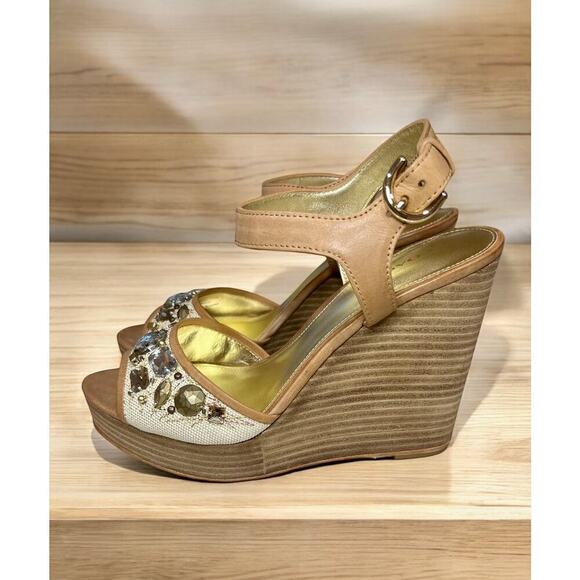 New With Tags Y2K Coach Q1192 Hanson Wedge Sandals Size 7.5M - Picture 1 of 8
